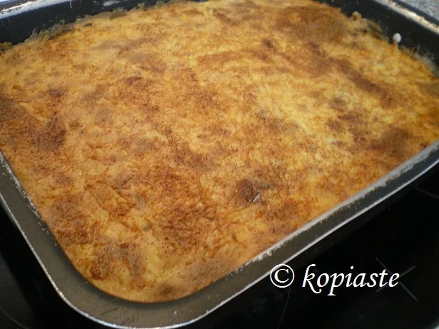 Pastitsio baked image