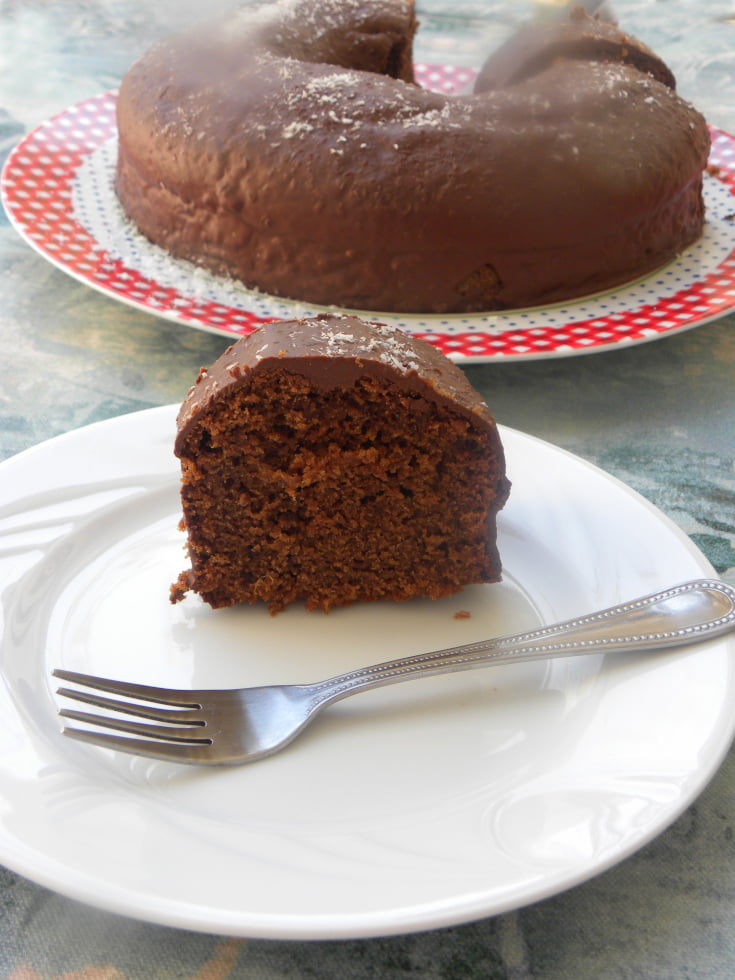 Chocolate tahini cake image