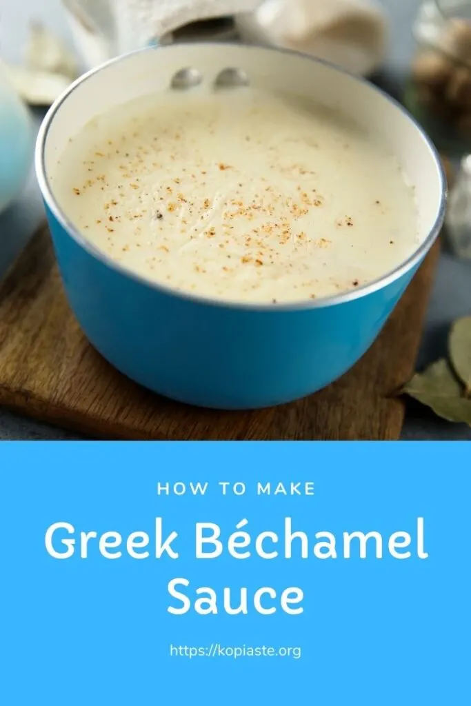 Collage How to Make Greek Béchamel Sauce image
