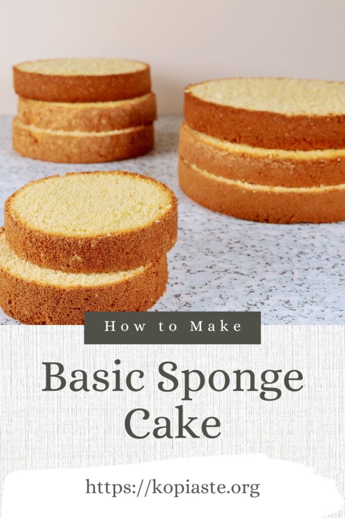 Collage How to Make a basic Sponge cake image