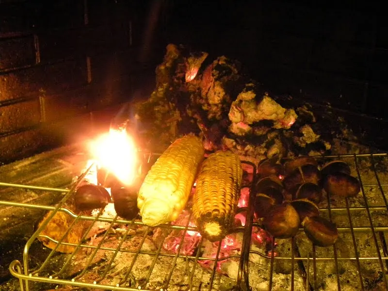 Fireplace Chestnuts roasting image