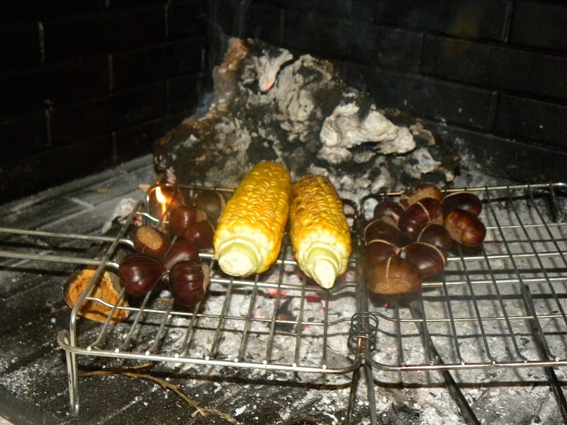 Fireplace Chestnuts roasting picture