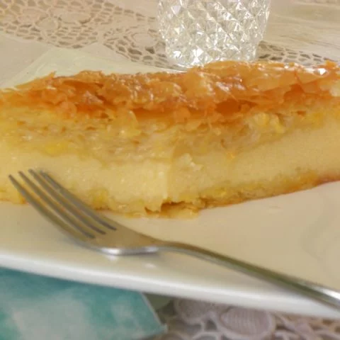 Galaktoboureko pastry image