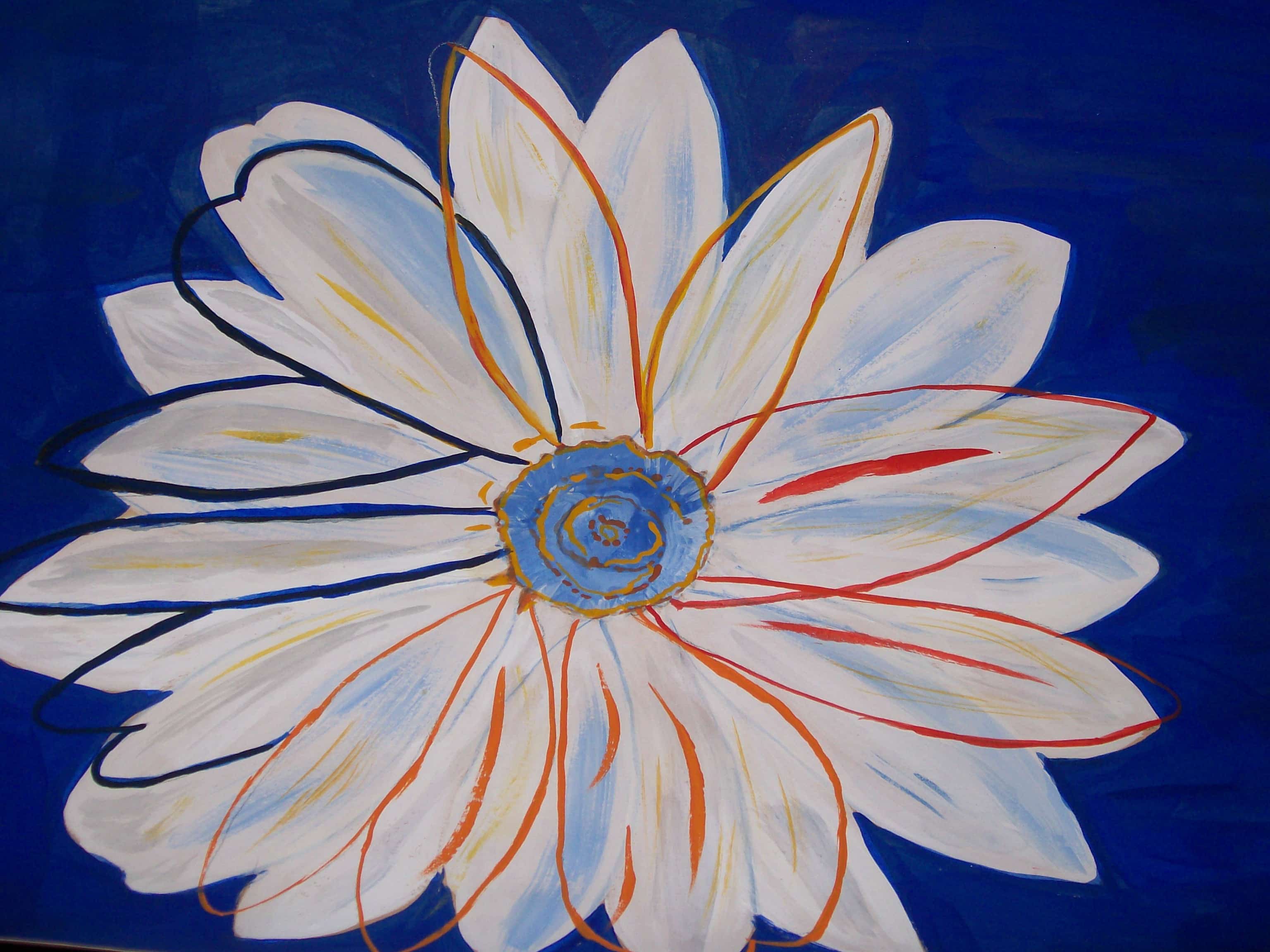 Daisy blue background image