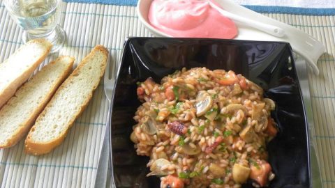 Greek-Style Chicken Tarragon Risotto - Kopiaste..to Greek Hospitality