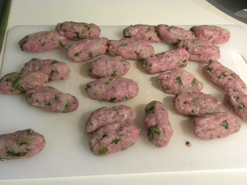 Preparing meatballs image