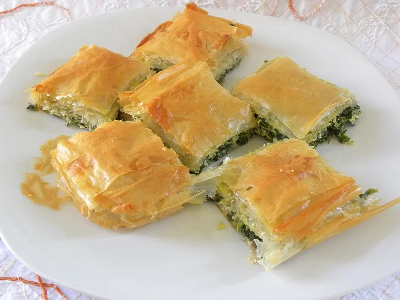 Spanakopita with store bought phyllo image