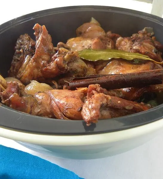 Kouneli Stiffado or Moschari Stiffado