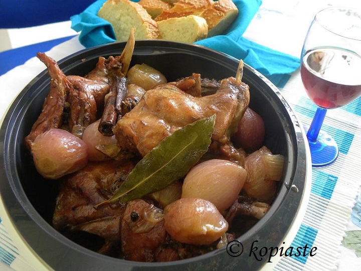 Kouneli Stiffado or Moschari Stiffado - Kopiaste..to Greek Hospitality