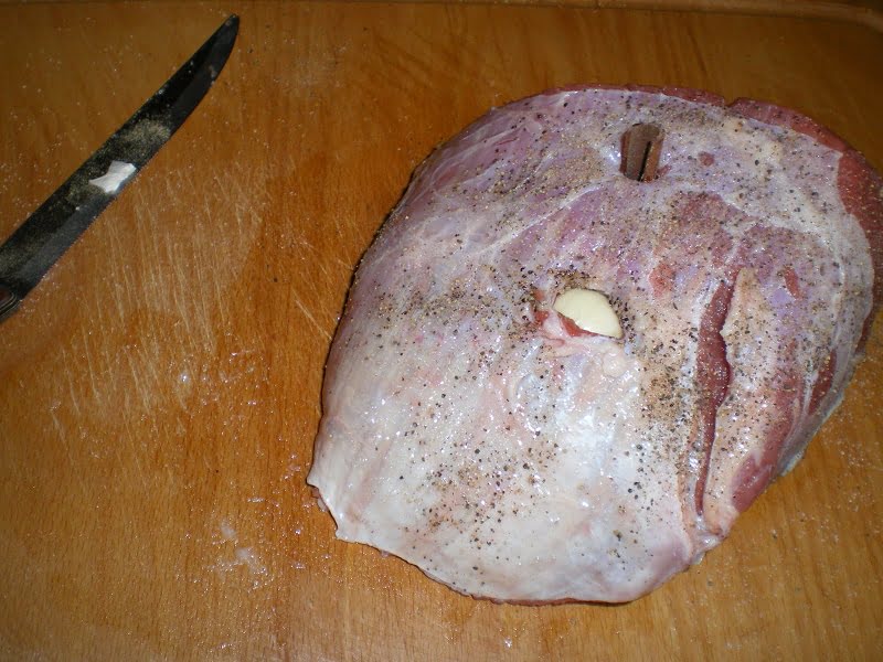 top rump or silverside of veal before cooking image