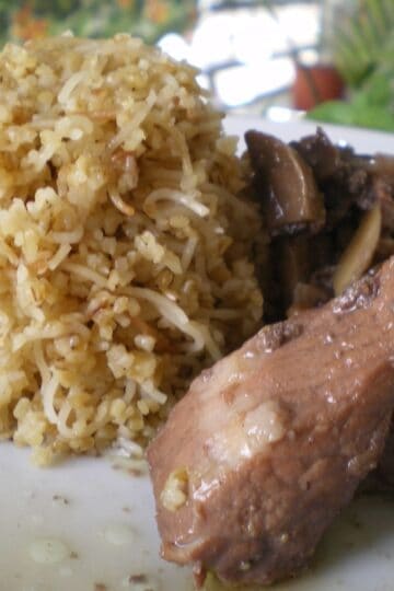 Afelia with with bulgur wheat image