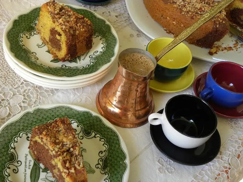 Cake with Greek Coffee image