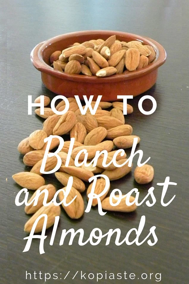 How to blanch almonds image