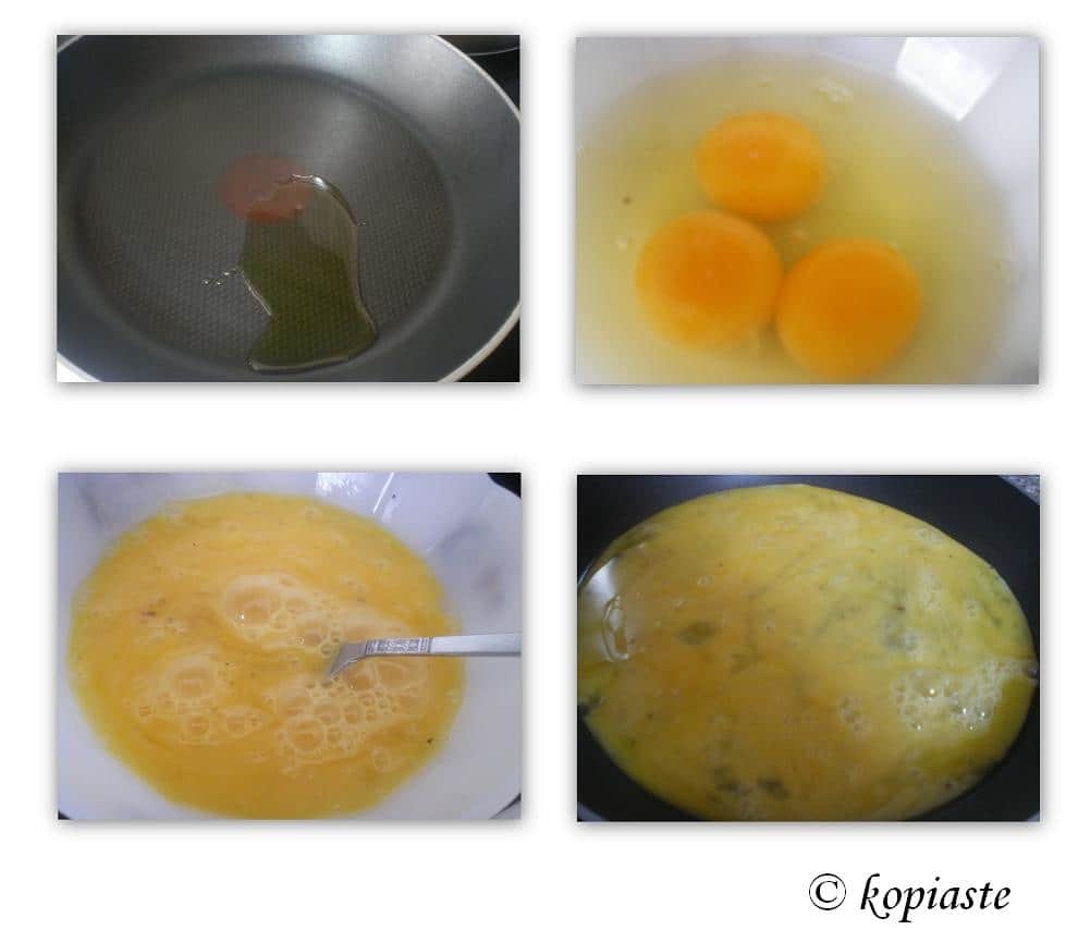 collage how to make an omelet image