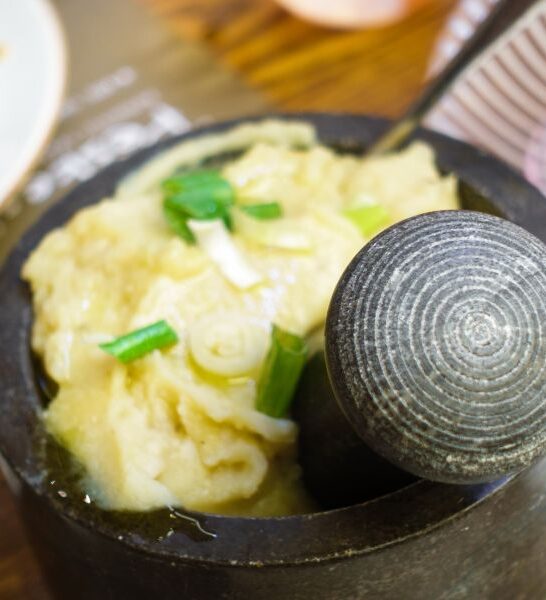 Skordalia with Potato or Bread (Garlic Dip)