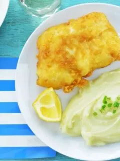 Cod with potato skordalia image