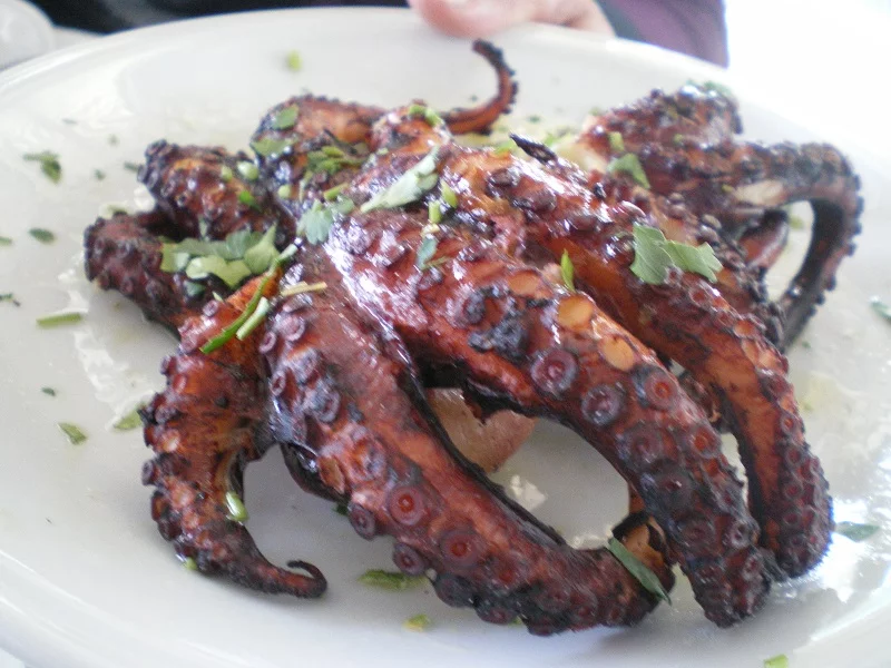 grilled octopus for salad image