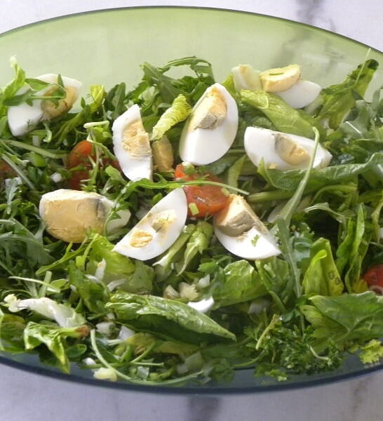 Spring Lettuce and Egg Salad