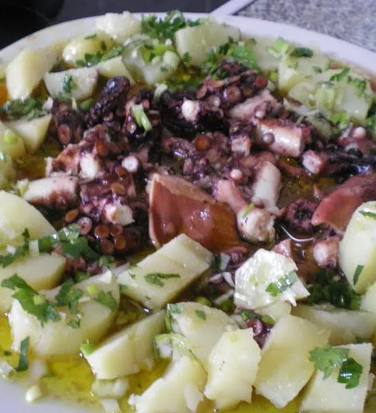 Potato and Octopus Salad