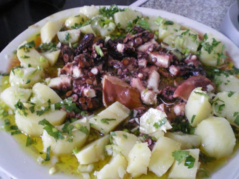 octopus and potato salad image