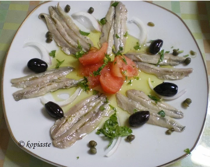 gavros mezes filleted anchovies