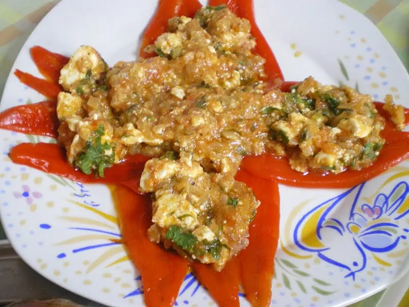 Appetizer with roasted peppers image
