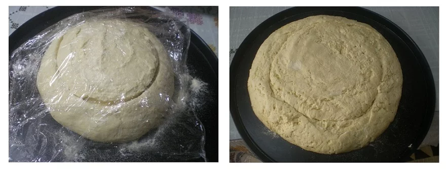 Bread ready for baking image