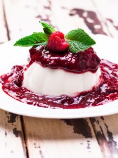 Paris on ice with raspberry coulis image