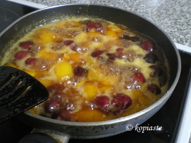 cherry & apricot sauce