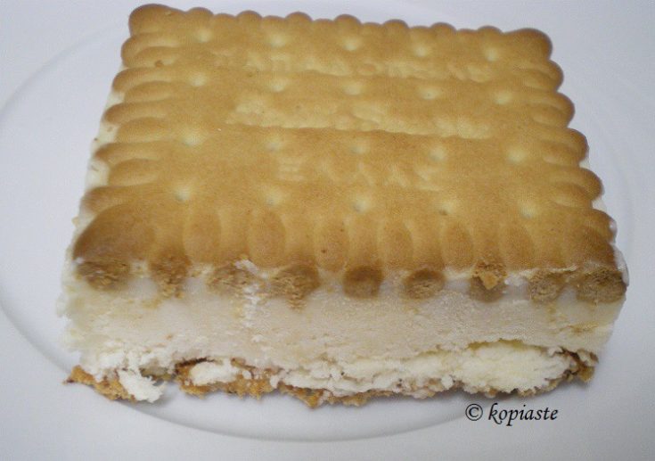 Hand Made Vanilla Ice Cream Sandwich Kopiaste..to Greek Hospitality