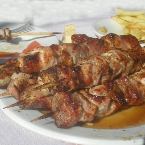 Souvlaki (Pork or Lamb Kebabs)
