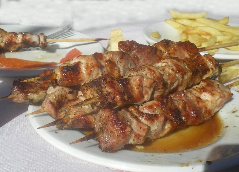 pork souvlakia image