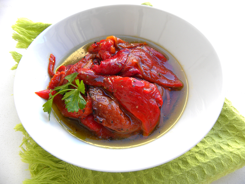 How to roast Piperies Florinis (Greek Red Roasted Peppers)