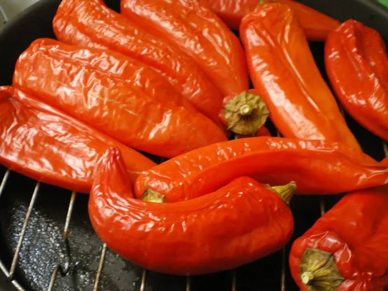 roasting peppers image