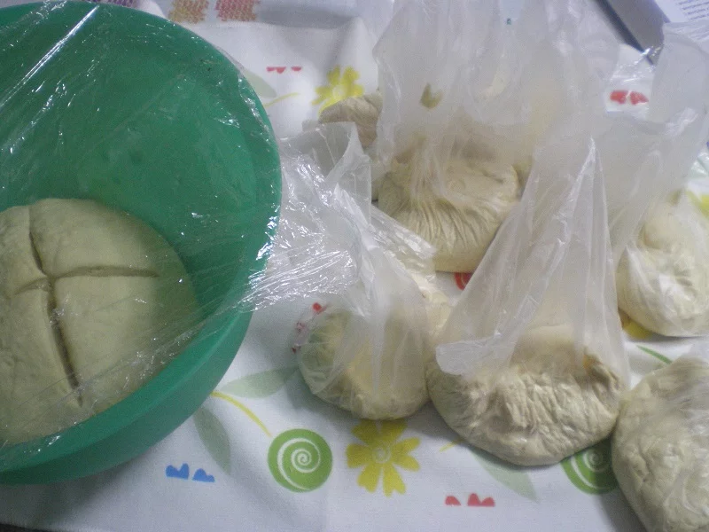 sourdough stored in freezer