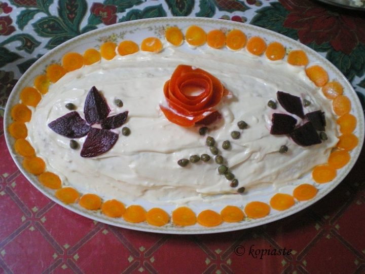 Fish Mayonnaise (Psari Magioneza ) Kopiaste..to Greek Hospitality