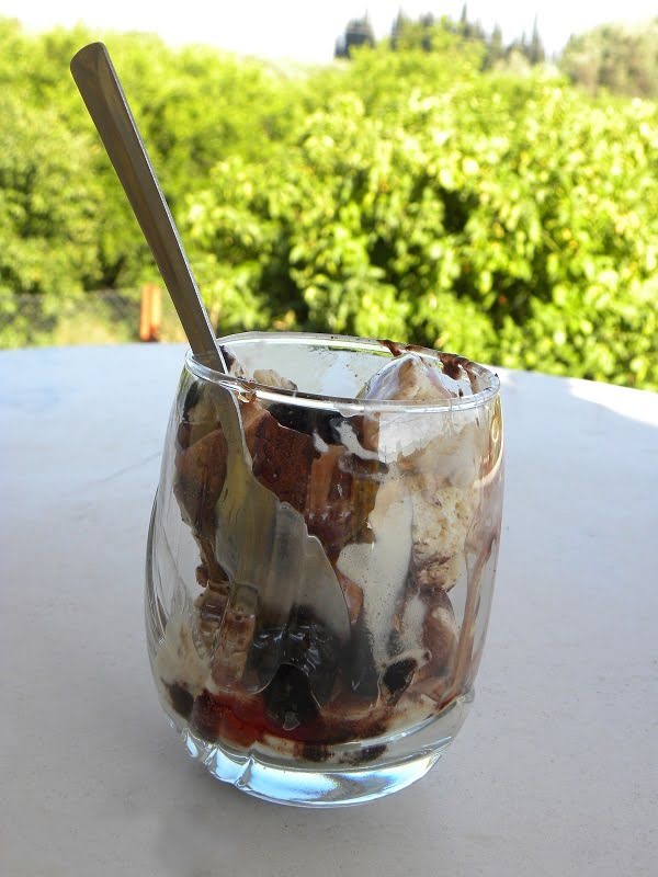 Dulce e leche cherry ice cream image