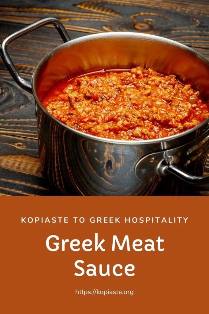 Collage Greek Meat Sauce image