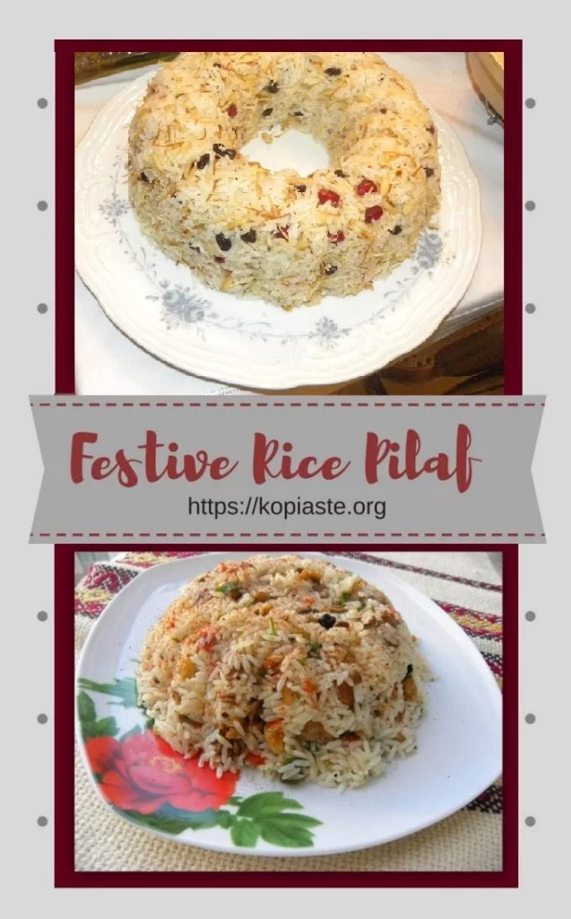 Collage Festive Rice Pilaf image