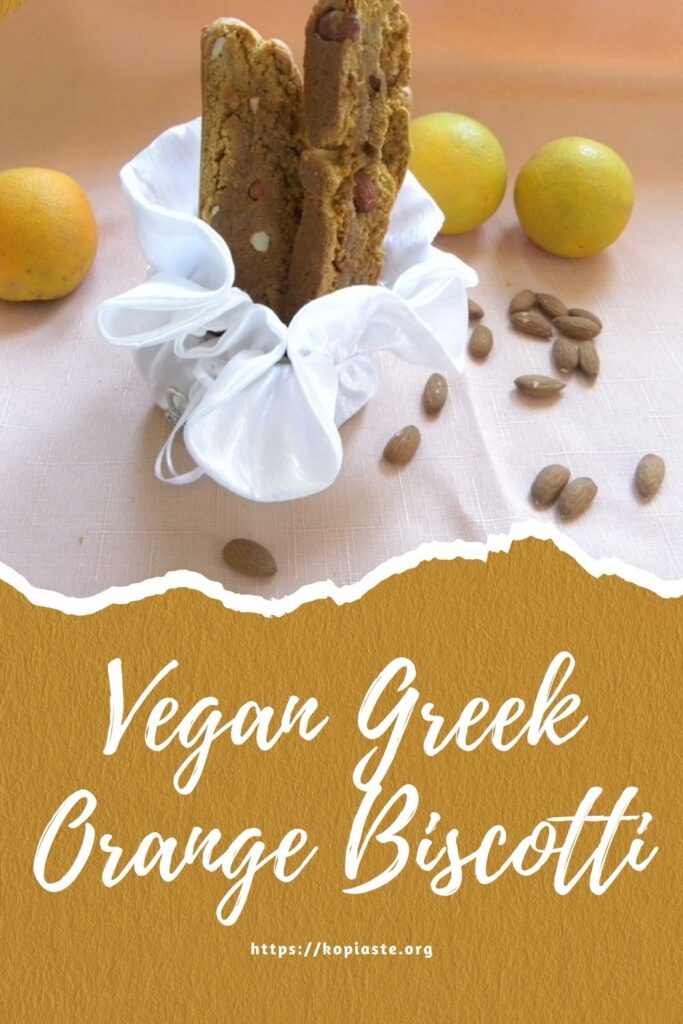 Collage Vegan Greek Orange Biscotti image