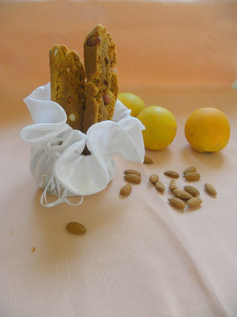 Olive oil orange and almonds biscotti image