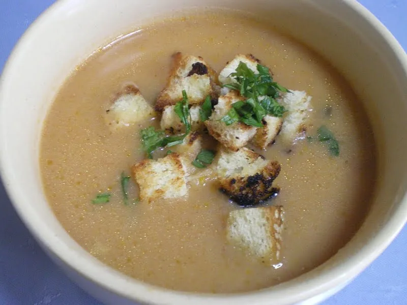 Vegetable veloute soup image