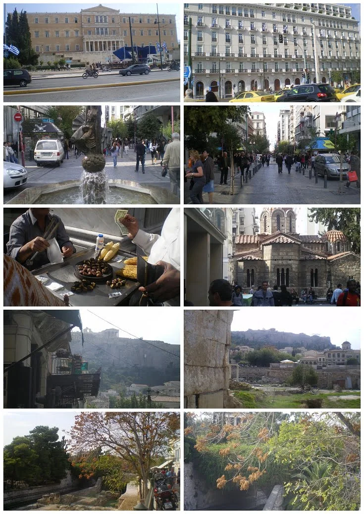 collage from Syntagma to Monastiraki 27 Oct 2008 image