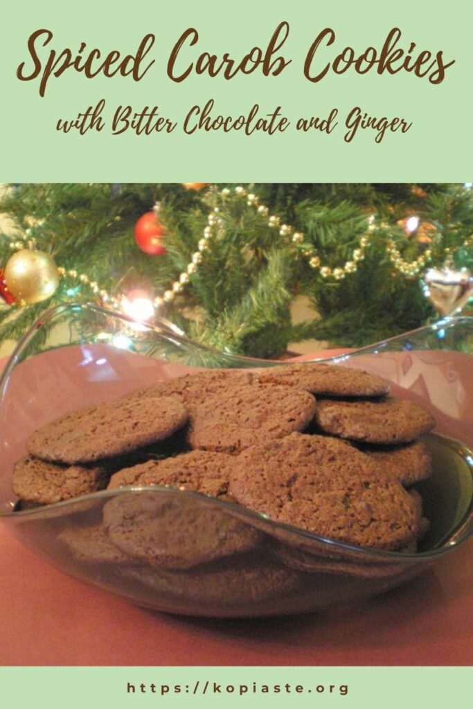 Collage Carob and Chocolate Ginger Cookies image