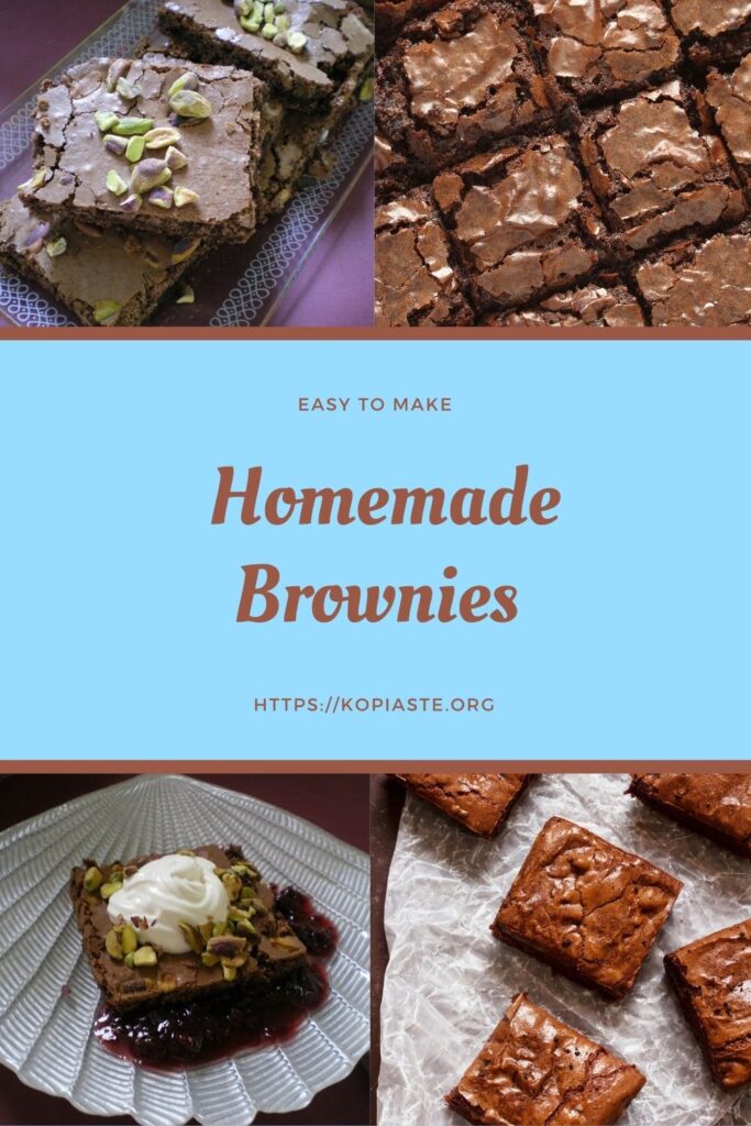 Collage Homemade Brownies image
