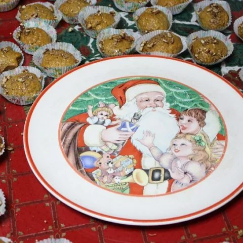 Melomakarona Honey Cookies with Christmas platter image