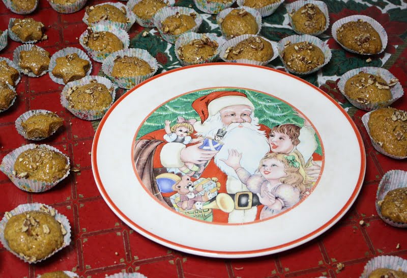Melomakarona Honey Cookies with Christmas platter image