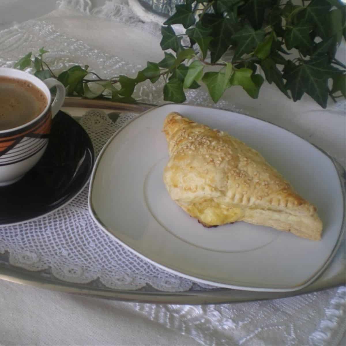 Tyropita with Greek coffee image