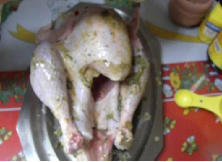 dry brining a turkey photo