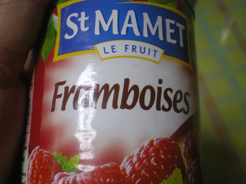 framboises in syrup image